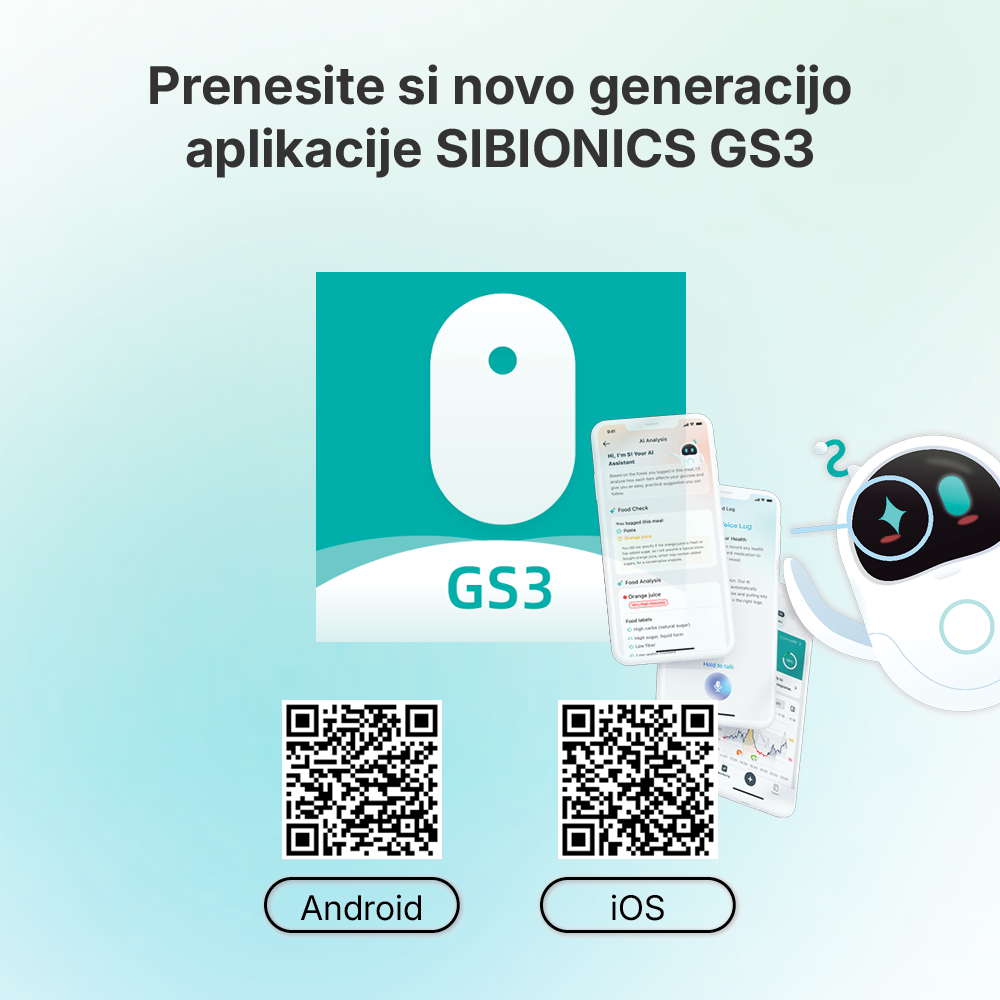 Sibionics GS3 - Sistem za neprekinjeno merjenje glukoze - slika 5